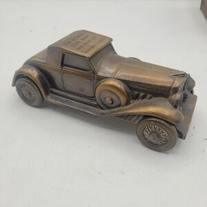 Banthrico 1930 Duesenberg Model J Phaeton LeBaron Luxury V8 Metal Car Coin Bank
